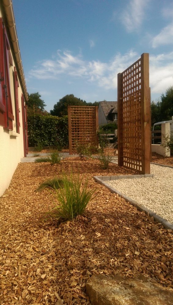 entrée de maison et brise-vue - Au jardin d'amelie auray