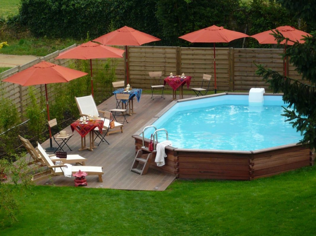 piscine avec terasse - Création d'aménagements extérieurs morbihan