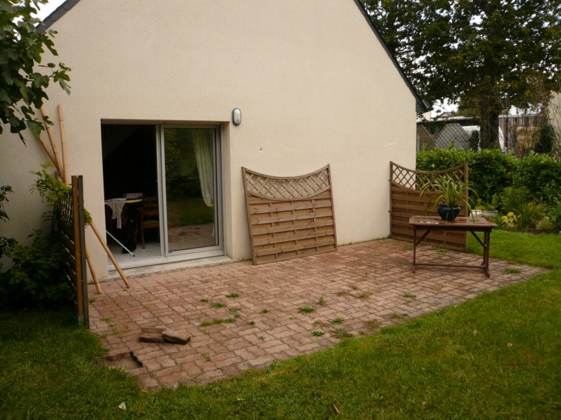 avant terrasse bois - Au jardin d'amelie auray